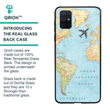 Travel Map Glass Case for Samsung Galaxy A71