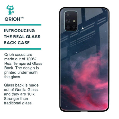 Moon Night Glass Case For Samsung Galaxy A71