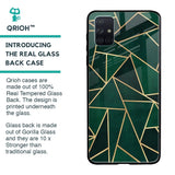 Abstract Green Glass Case For Samsung Galaxy A71