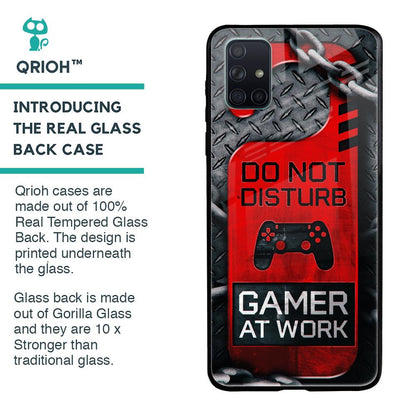 Do No Disturb Glass Case For Samsung Galaxy A71