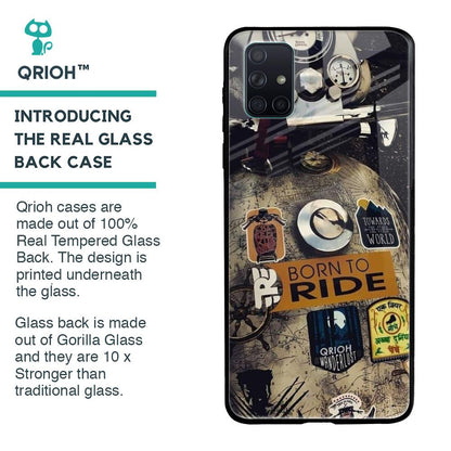 Ride Mode On Glass Case for Samsung Galaxy A71