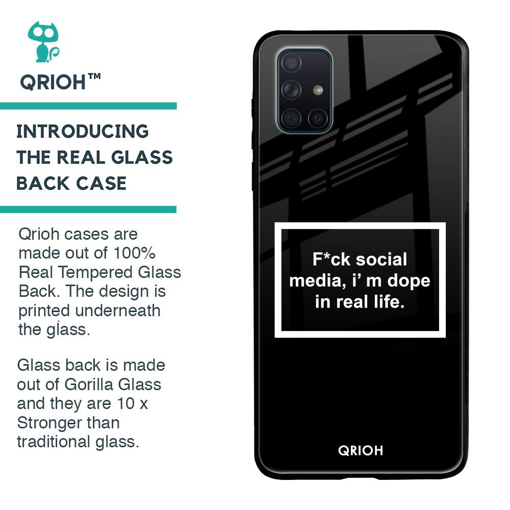 Dope In Life Glass Case for Samsung Galaxy A71