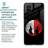 Anime Red Moon Glass Case for Samsung Galaxy A71