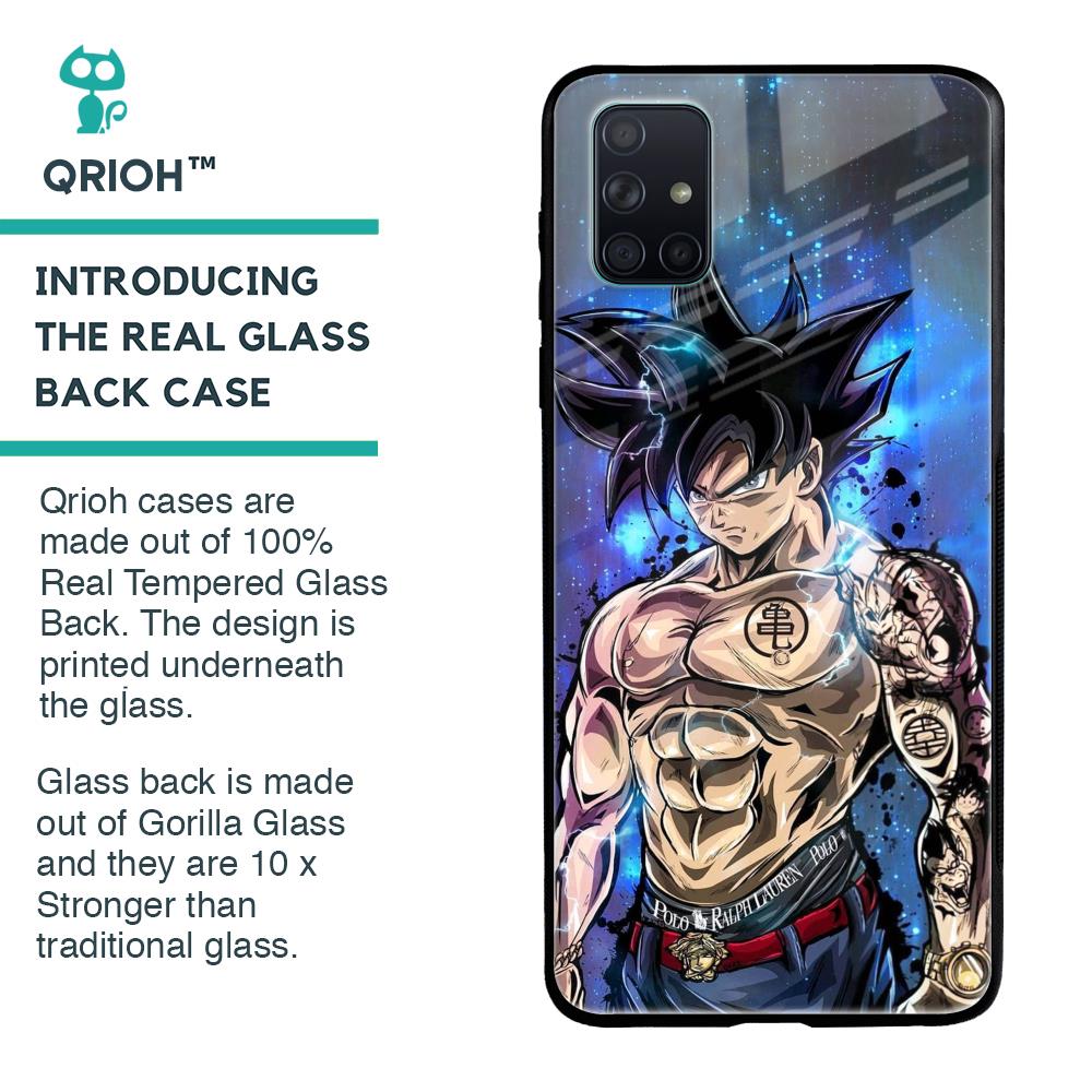 Branded Anime Glass Case for Samsung Galaxy A71