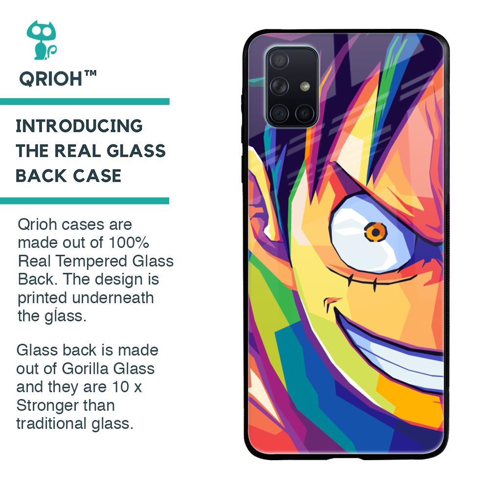 Monkey Wpap Pop Art Glass Case for Samsung Galaxy A71