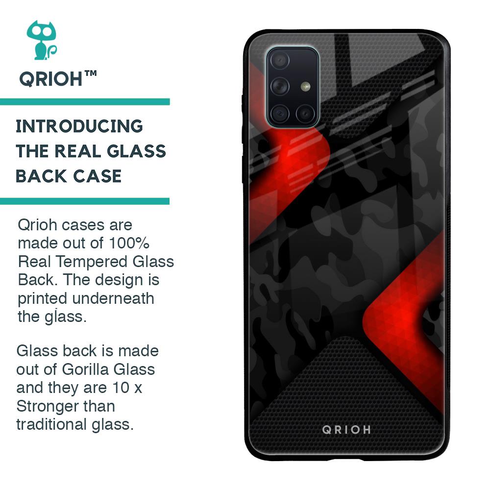 Modern Camo Abstract Glass Case for Samsung Galaxy A71