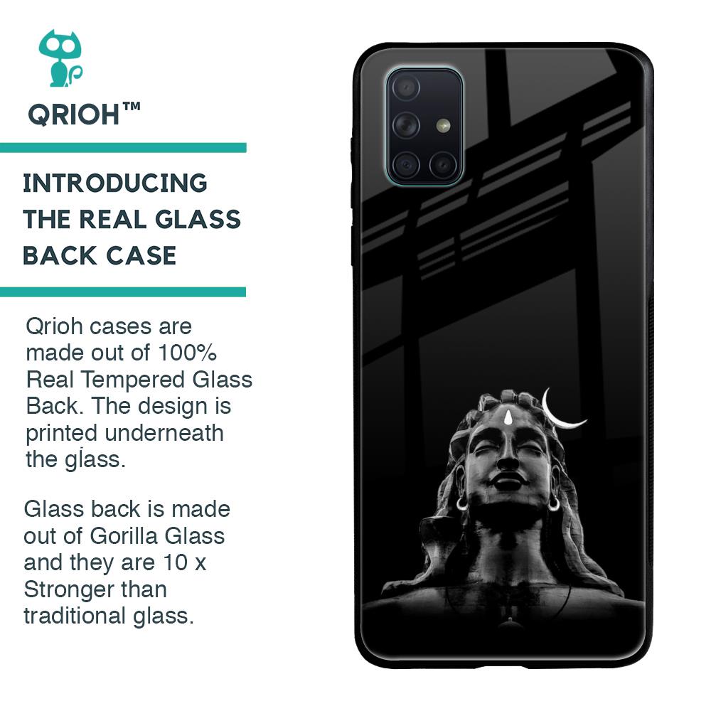 Adiyogi Glass Case for Samsung Galaxy A71