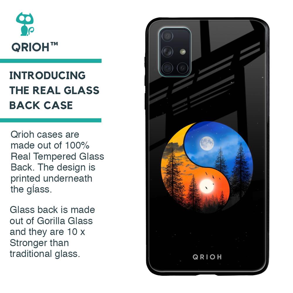 Yin Yang Balance Glass Case for Samsung Galaxy A71