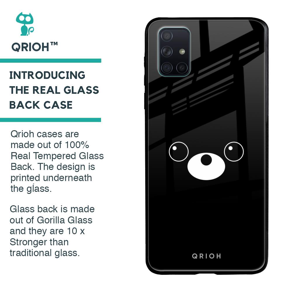 Cute Bear Glass Case for Samsung Galaxy A71