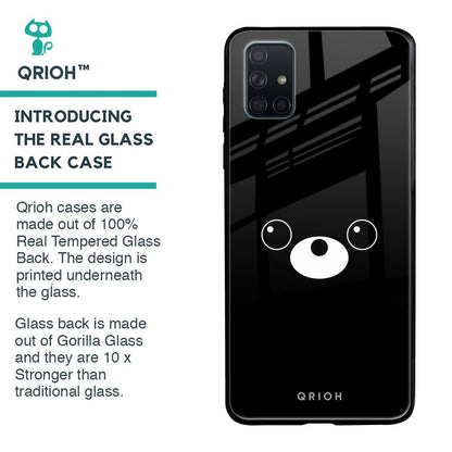 Cute Bear Glass Case for Samsung Galaxy A71