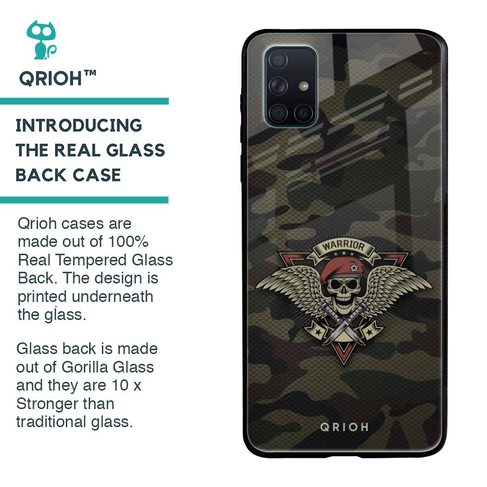 Army Warrior Glass Case for Samsung Galaxy A71