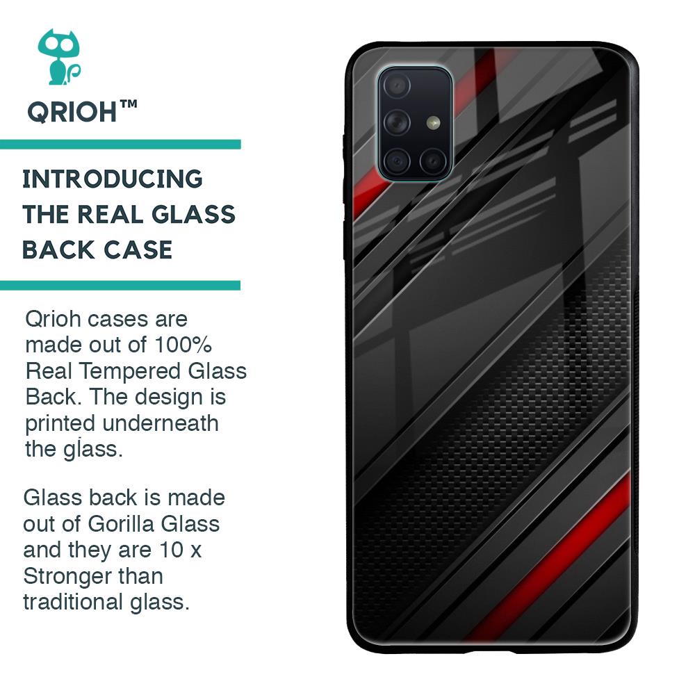 Modern Abstract Glass Case for Samsung Galaxy A71