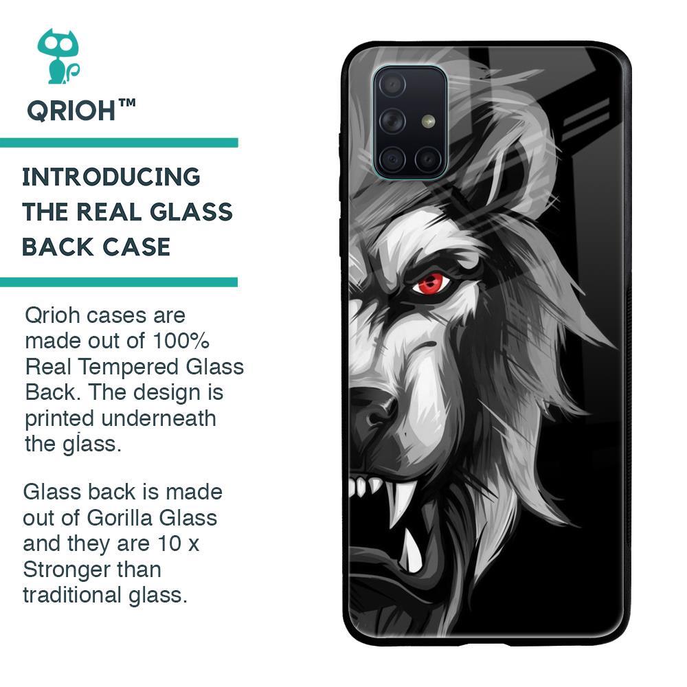 Wild Lion Glass Case for Samsung Galaxy A71