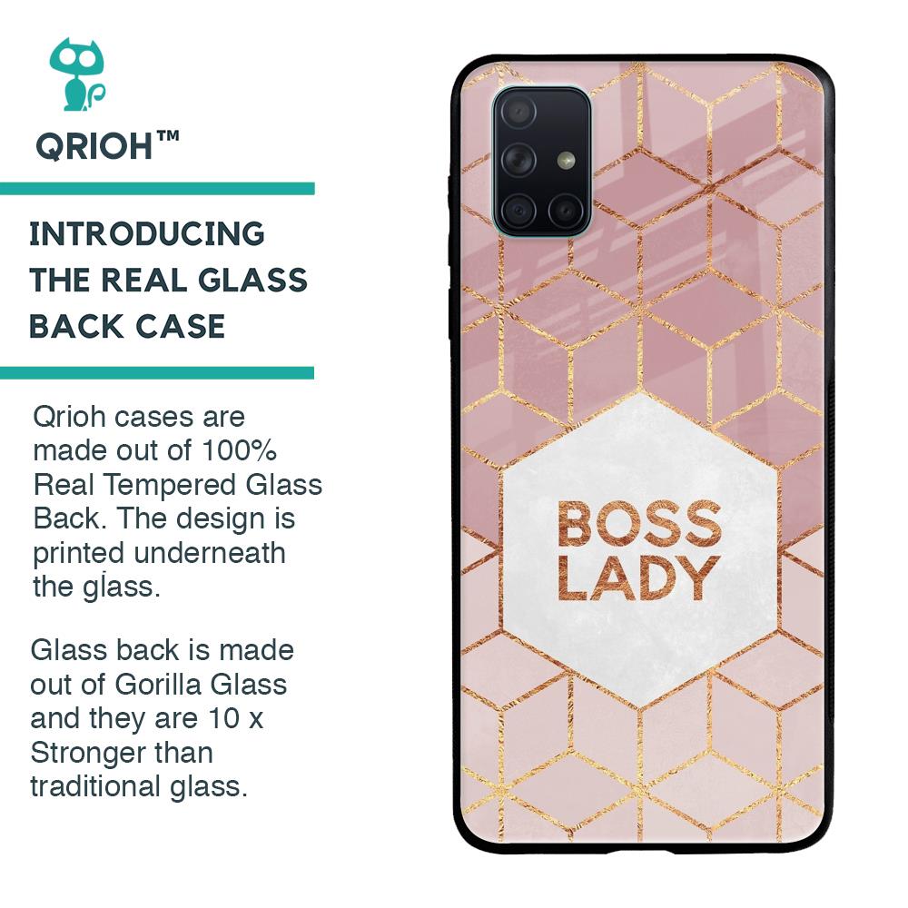 Boss Lady Glass Case for Samsung Galaxy A71