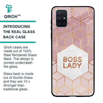 Boss Lady Glass Case for Samsung Galaxy A71