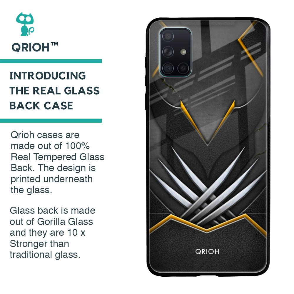 Black Warrior Glass Case for Samsung Galaxy A71