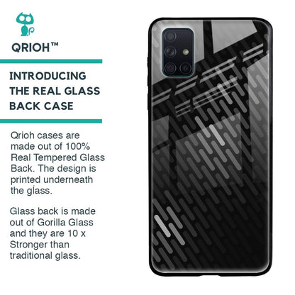Dark Abstract Pattern Glass Case For Samsung Galaxy A71