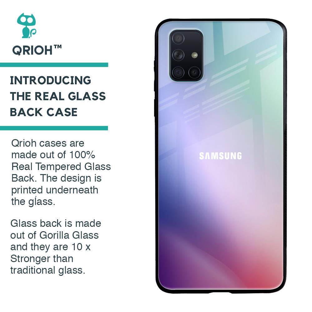 Abstract Holographic Glass Case for Samsung Galaxy A71