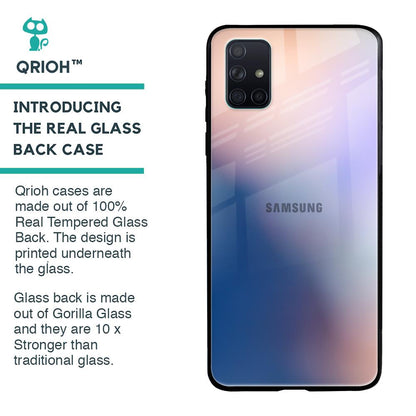 Blue Mauve Gradient Glass Case for Samsung Galaxy A71