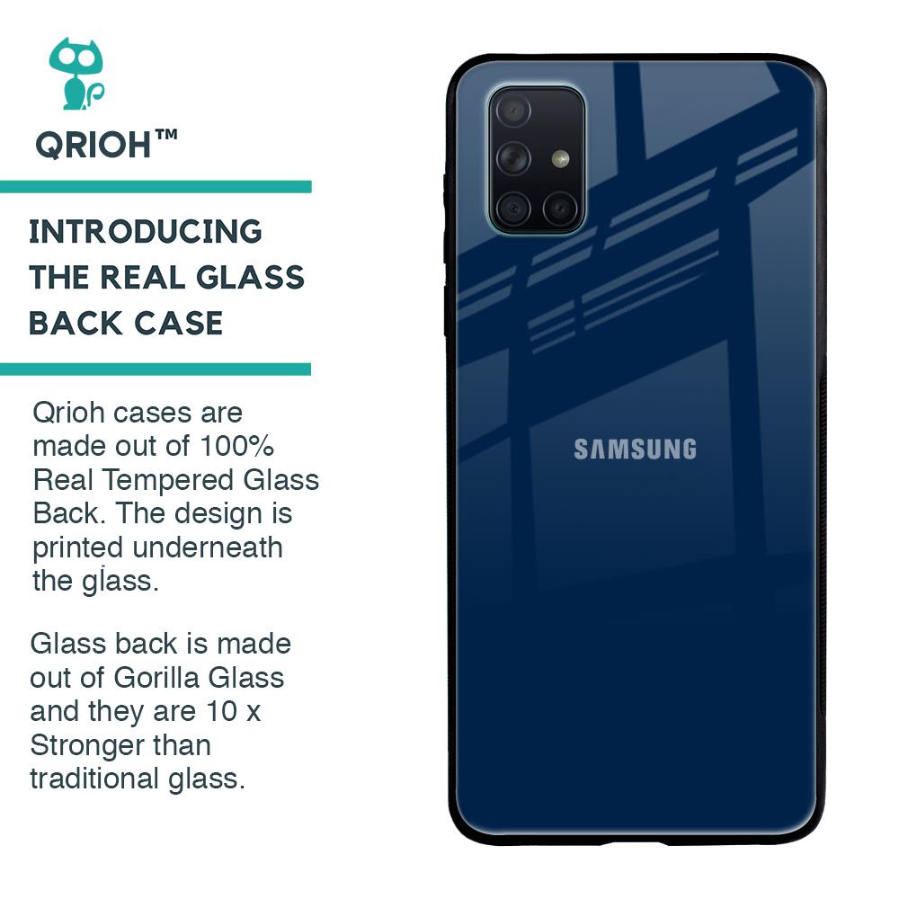 Royal Navy Glass Case for Samsung Galaxy A71