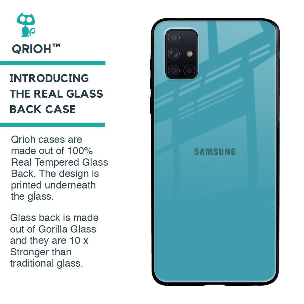 Oceanic Turquiose Glass Case for Samsung Galaxy A71