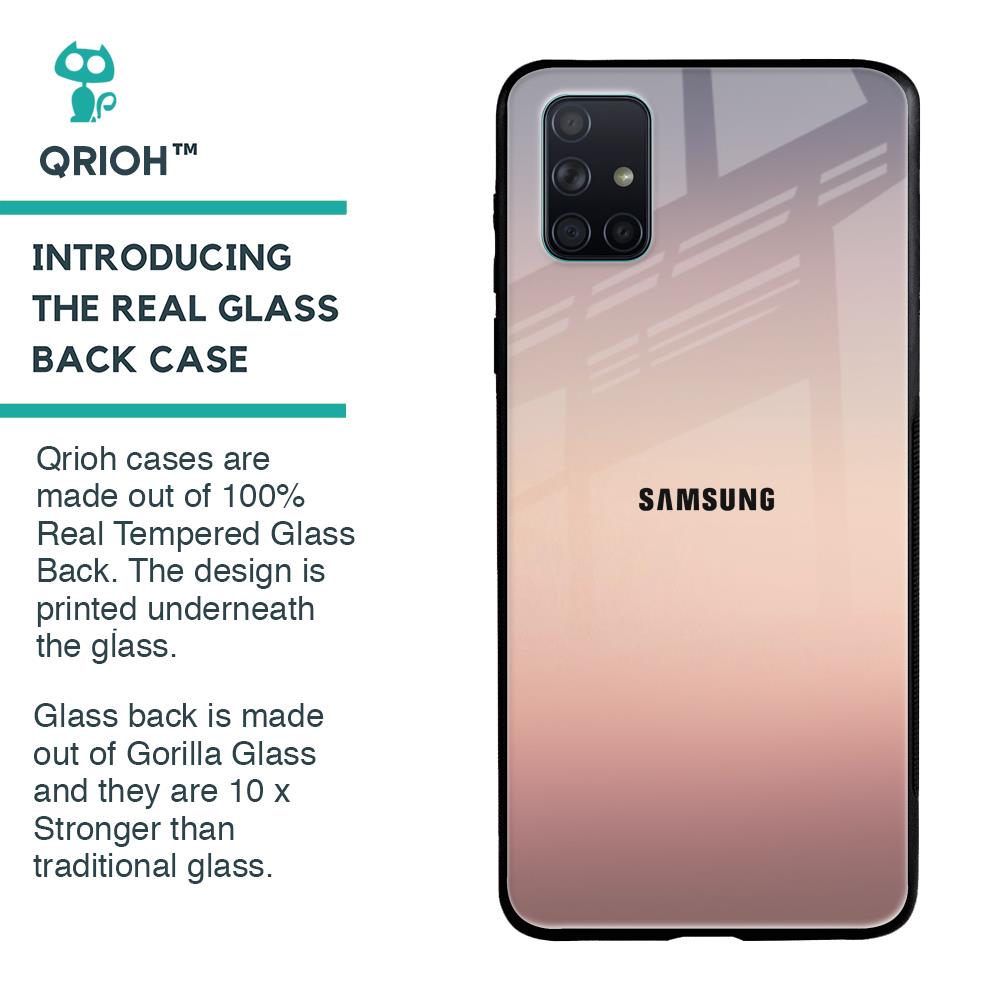 Golden Mauve Glass Case for Samsung Galaxy A71