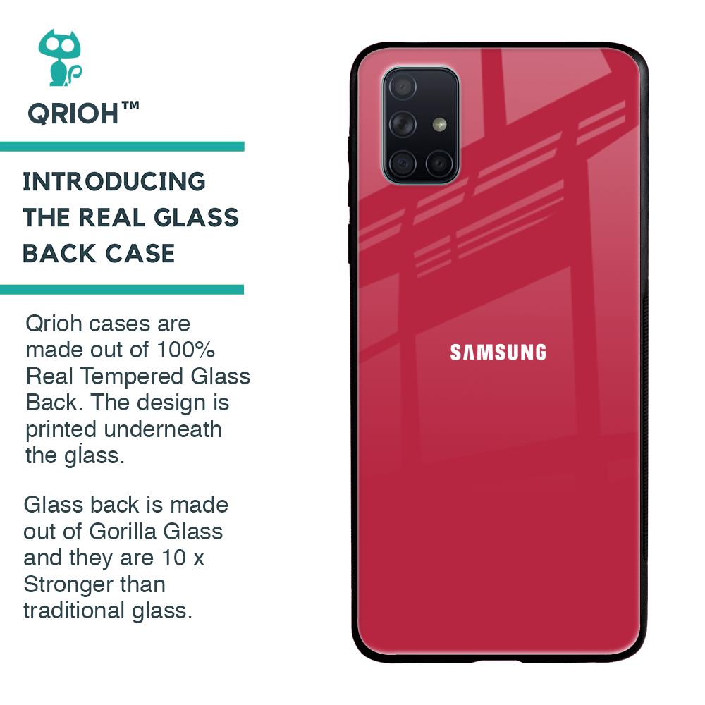 Solo Maroon Glass case for Samsung Galaxy A71