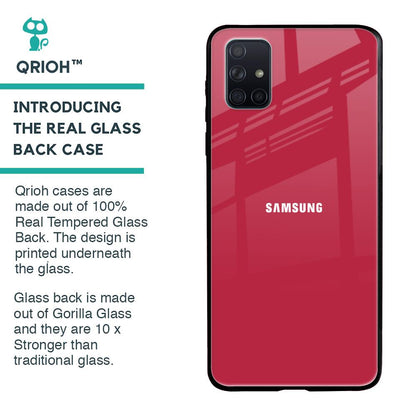 Solo Maroon Glass case for Samsung Galaxy A71