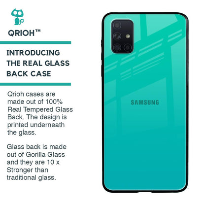 Cuba Blue Glass Case For Samsung Galaxy A71