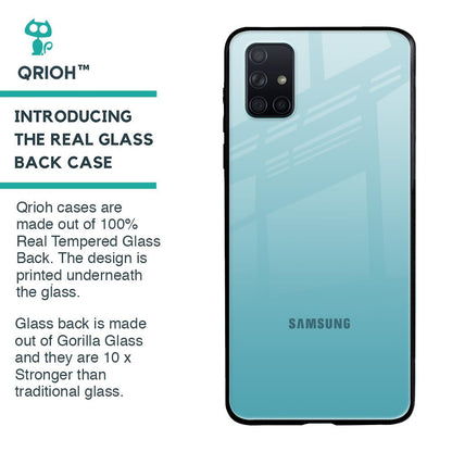 Arctic Blue Glass Case For Samsung Galaxy A71