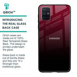 Wine Red Glass Case For Samsung Galaxy A71