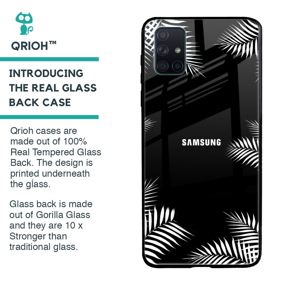Zealand Fern Design Glass Case For Samsung Galaxy A71