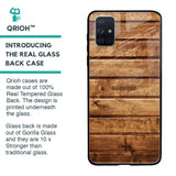 Wooden Planks Glass Case for Samsung Galaxy A71