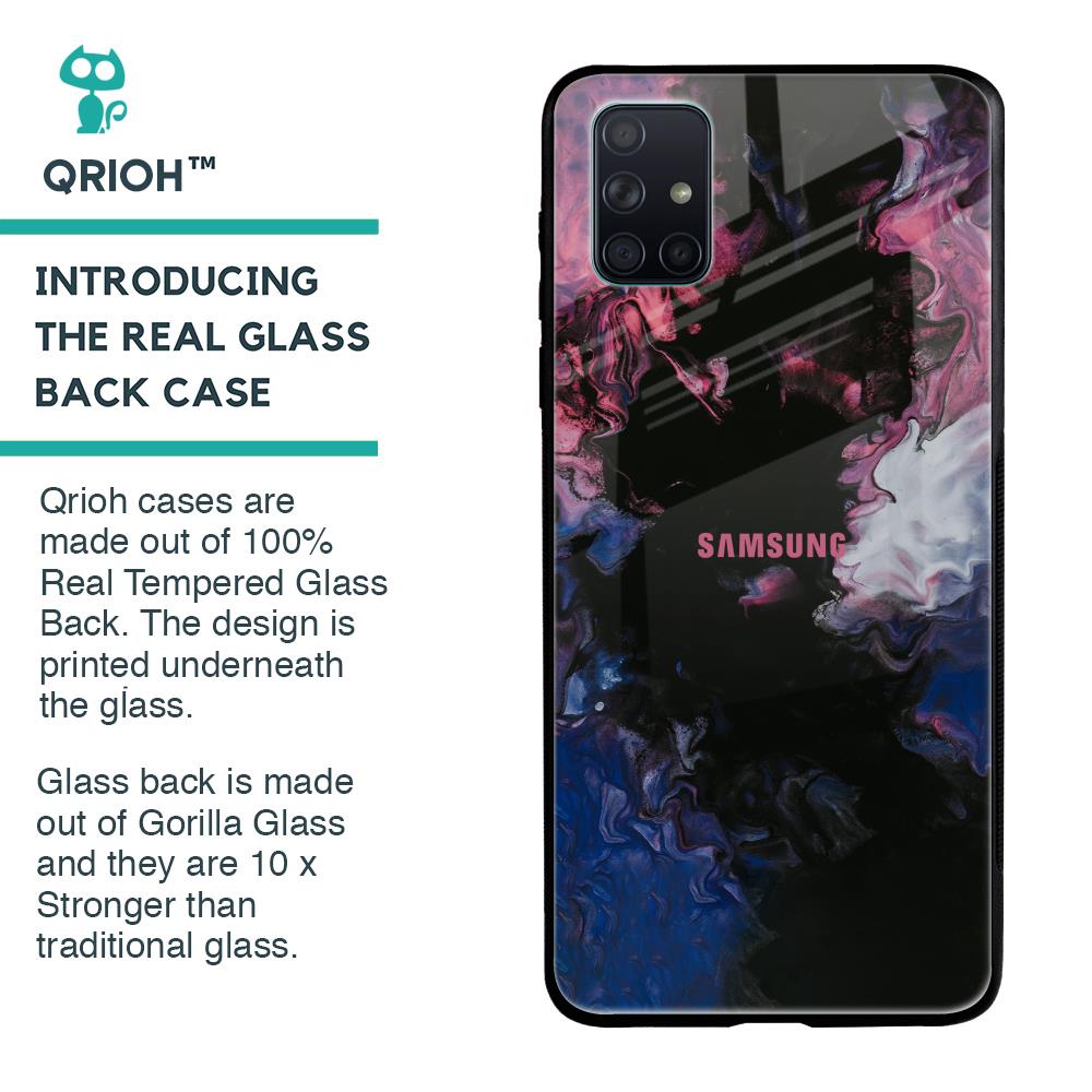Smudge Brush Glass case for Samsung Galaxy A71