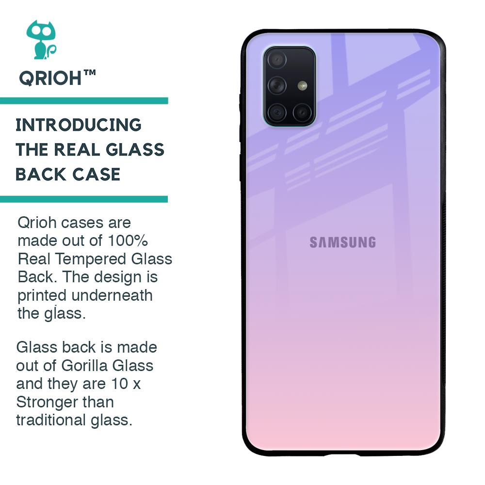 Lavender Gradient Glass Case for Samsung Galaxy A71