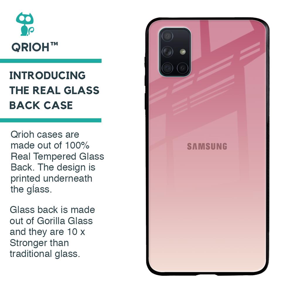 Blooming Pink Glass Case for Samsung Galaxy A71