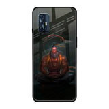 Lord Hanuman Animated Vivo V17 Glass Back Cover Online