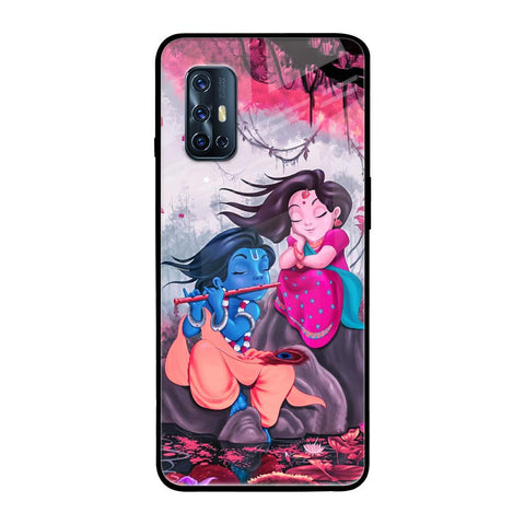 Radha Krishna Art Vivo V17 Glass Back Cover Online