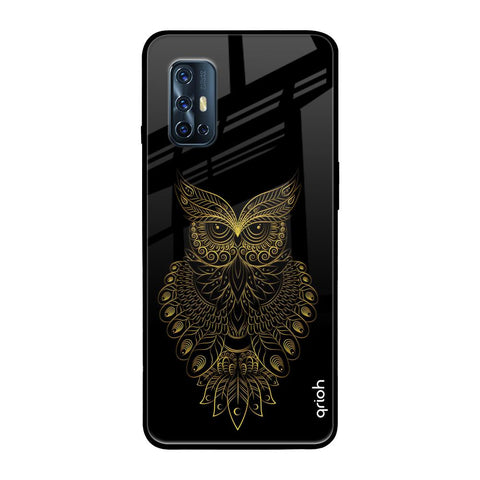 Golden Owl Vivo V17 Glass Back Cover Online