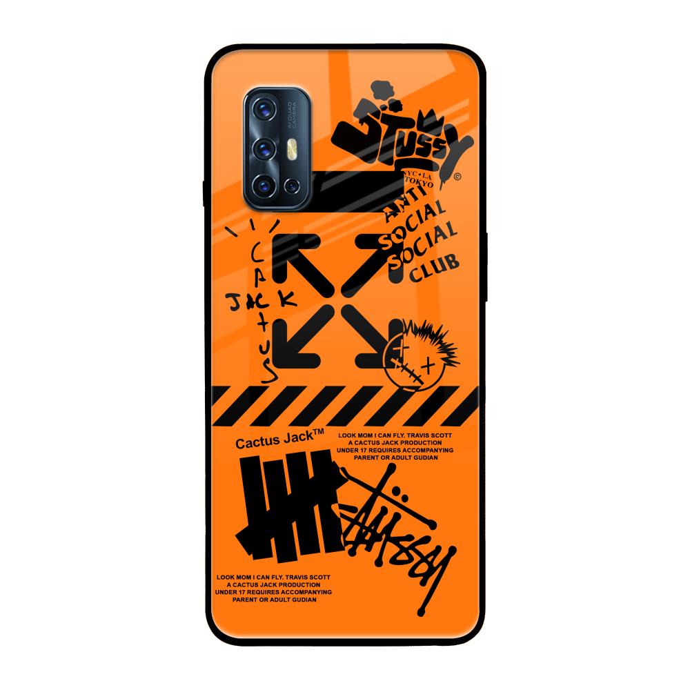 Anti Social Club Vivo V17 Glass Back Cover Online