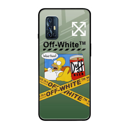 Duff Beer Vivo V17 Glass Back Cover Online