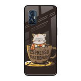 Tea With Kitty Vivo V17 Glass Back Cover Online