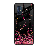 Heart Rain Fall Vivo V17 Glass Back Cover Online