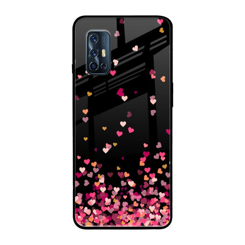 Heart Rain Fall Vivo V17 Glass Back Cover Online