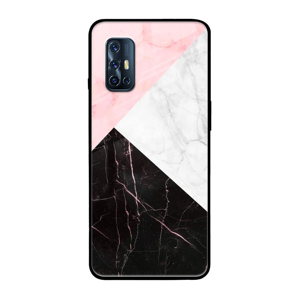 Marble Collage Art Vivo V17 Glass Back Cover Online