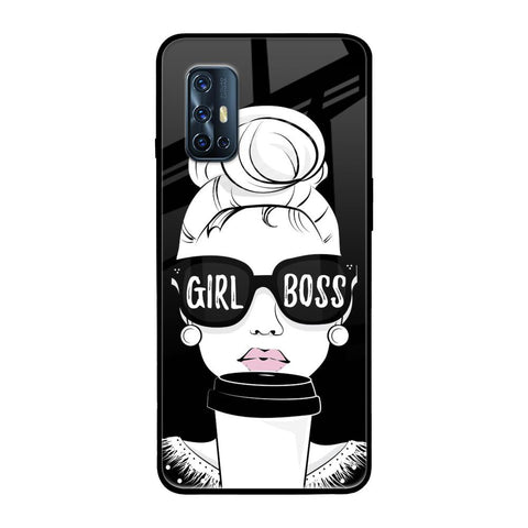 Girl Boss Vivo V17 Glass Back Cover Online