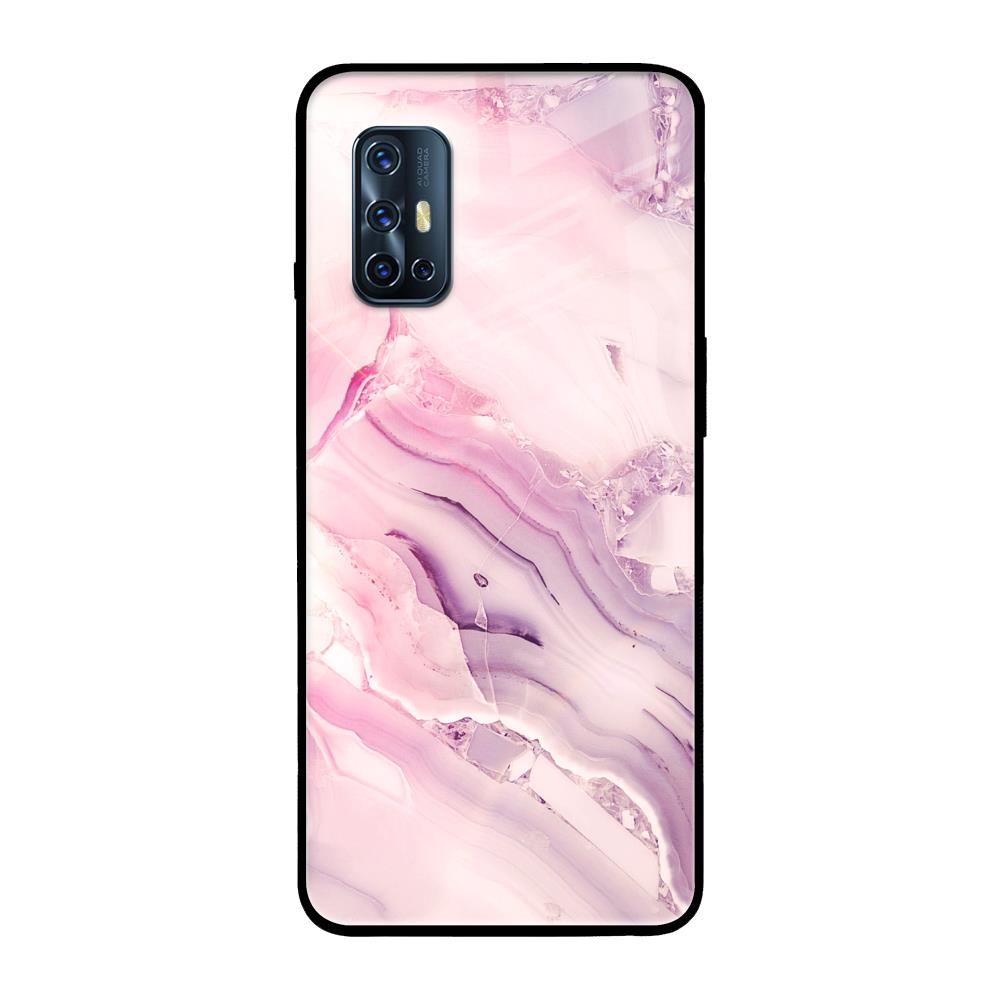 Diamond Pink Gradient Vivo V17 Glass Back Cover Online