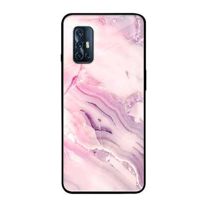 Diamond Pink Gradient Vivo V17 Glass Back Cover Online