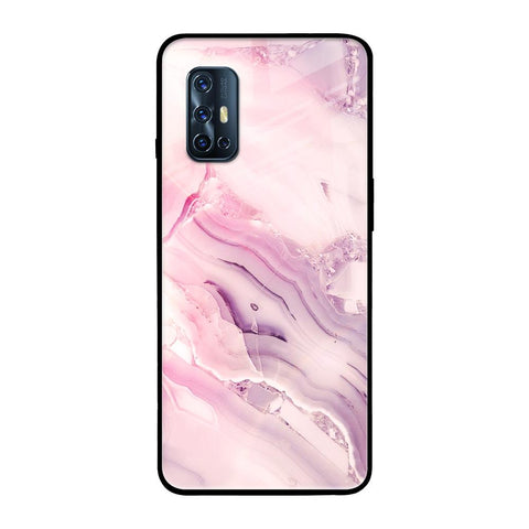 Diamond Pink Gradient Vivo V17 Glass Back Cover Online