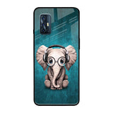 Adorable Baby Elephant Vivo V17 Glass Back Cover Online